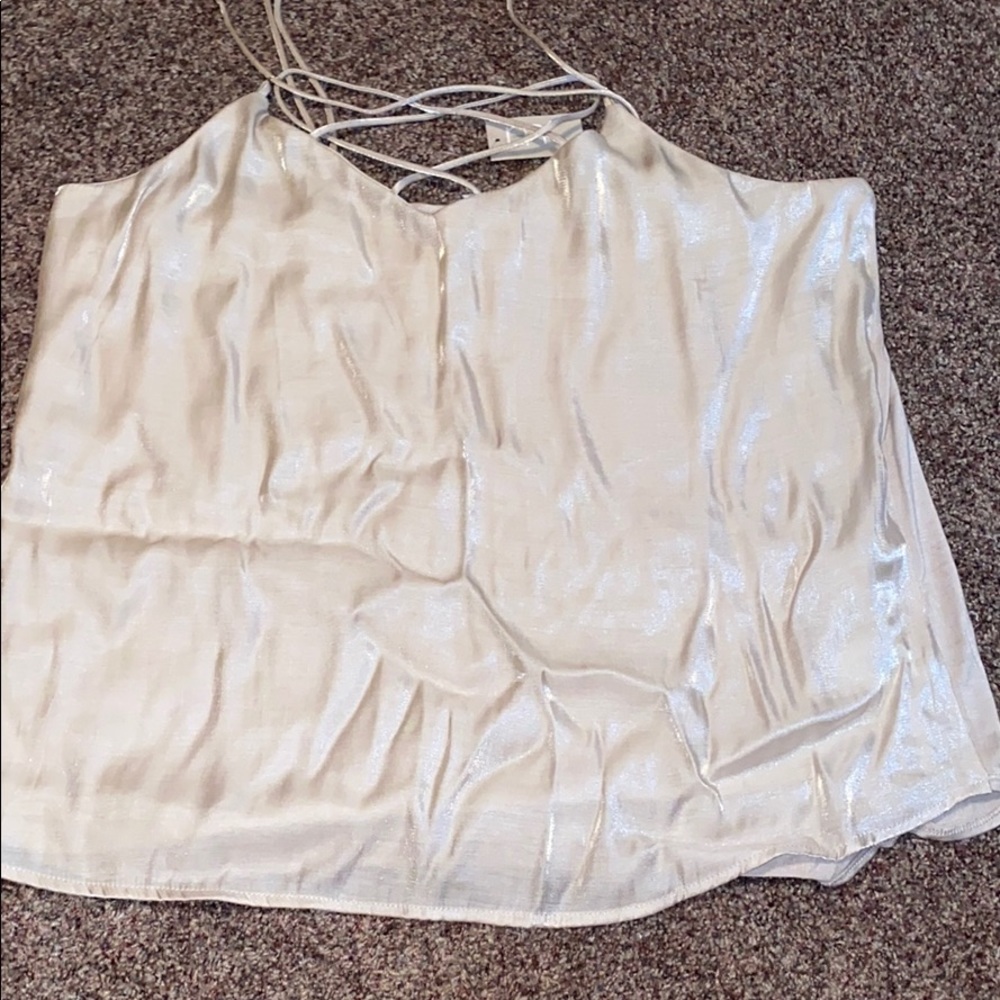 Shimmery straps too